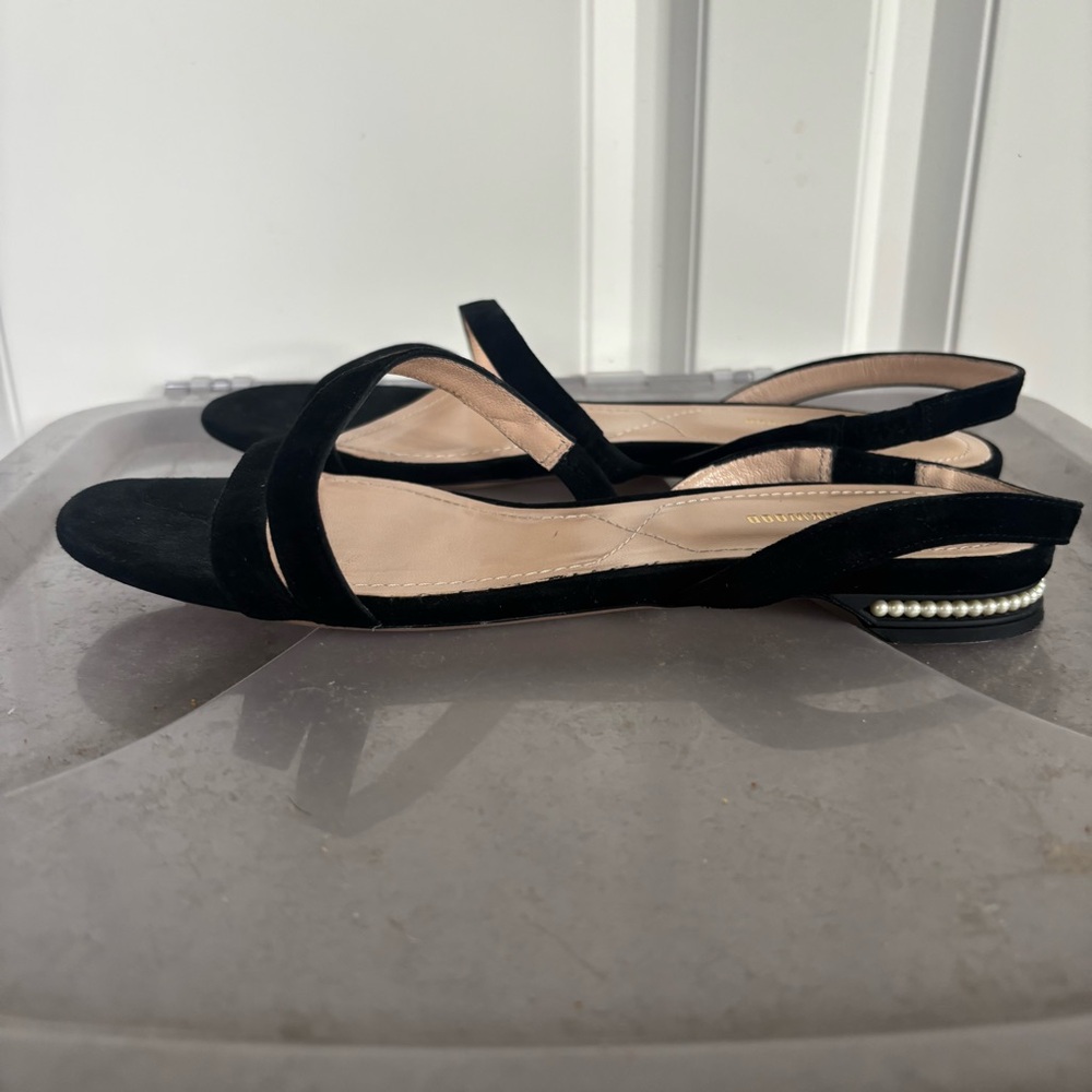 Nicholas Kirkwood Black Sandals with Ankle Strap